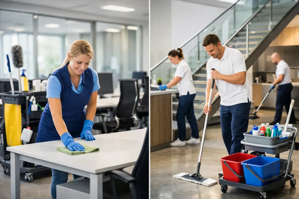 Büroreinigung oder Inhouse Reinigung wählen?