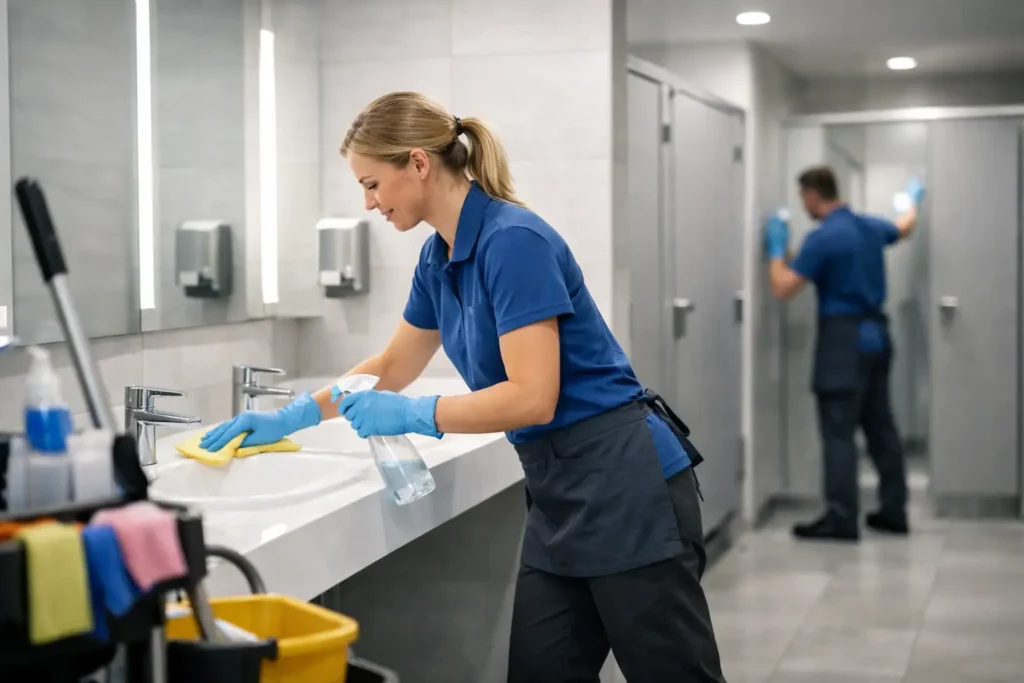 Sanitärbereiche keimarm reinigen lassen