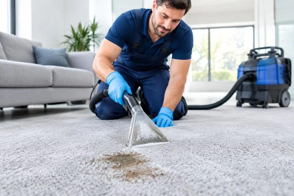 Teppichflecken professionell entfernen lassen